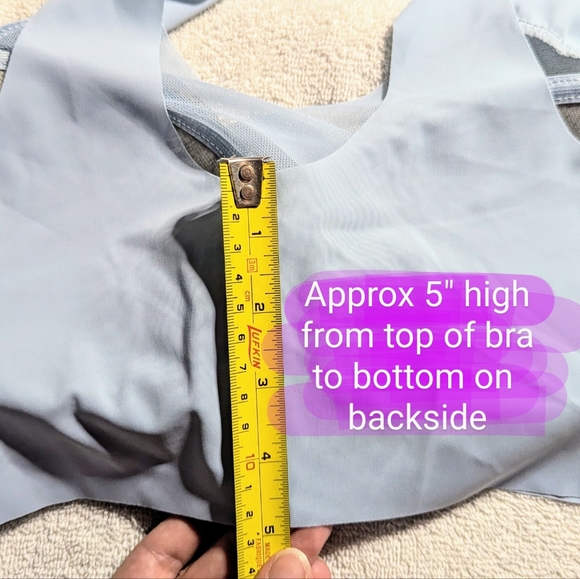 Size Small BNWT, light blue pullover, wide strap style bra - Picture 11 of 11